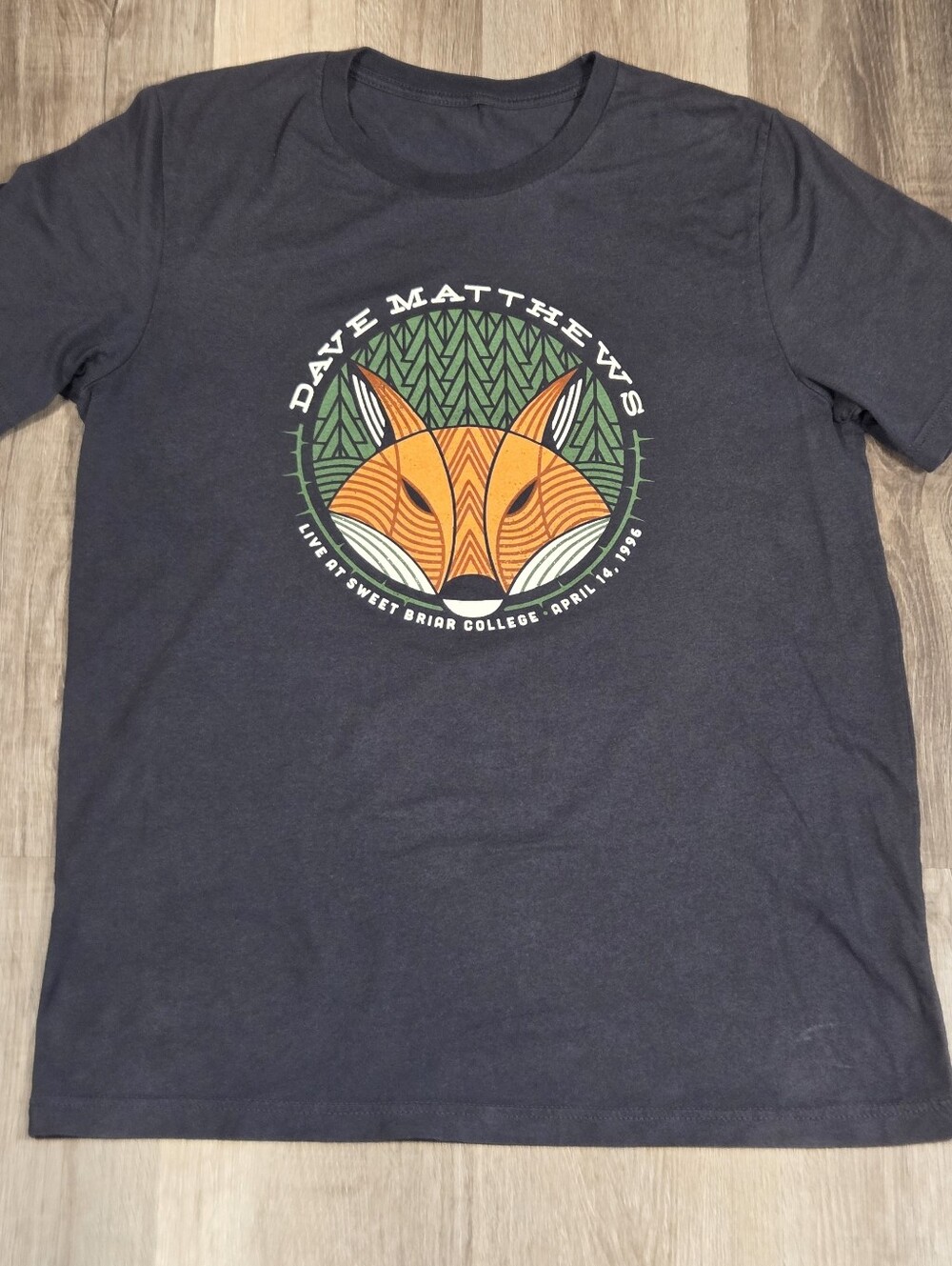 Dave Matthews' commemorative Sweet Briar Recording T-Shirt
